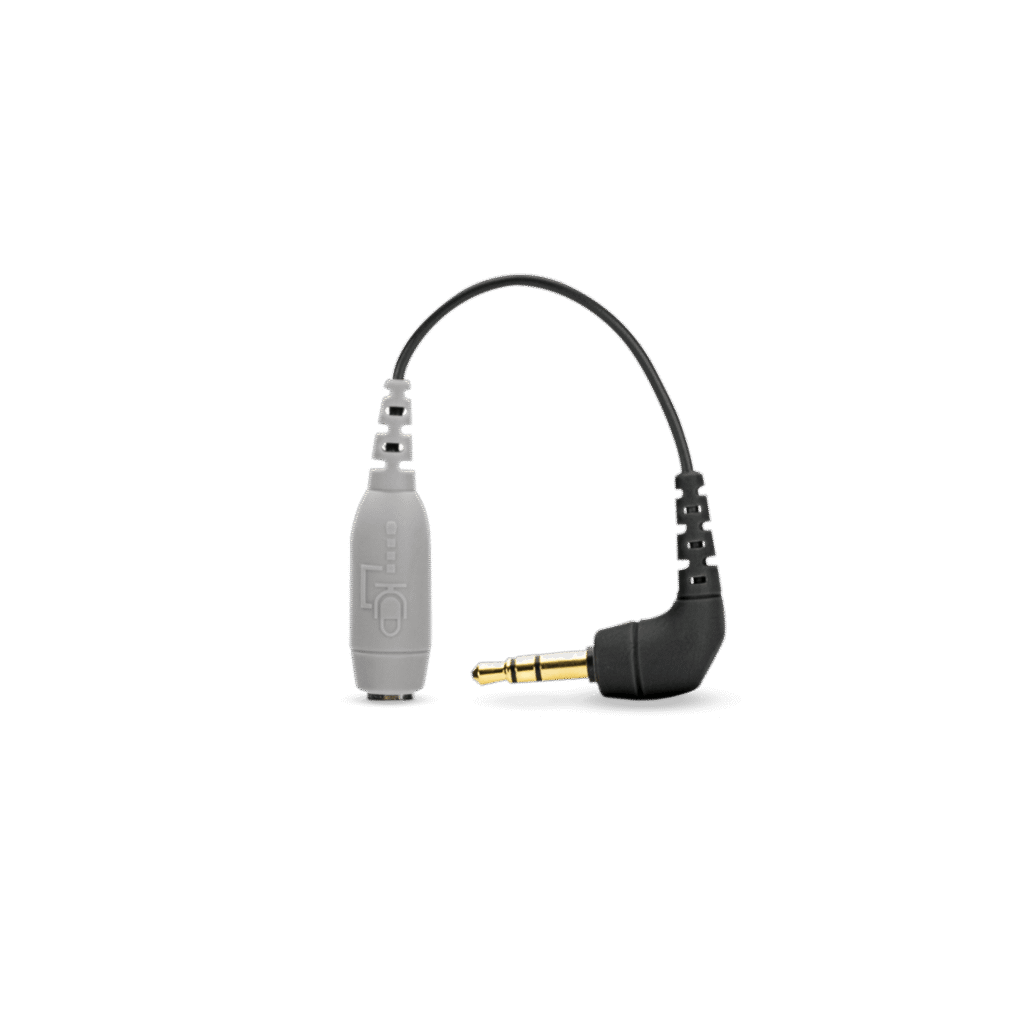 RØDE SC3 محول 3.5mm TRRS إلى TRS محمي بطول 11 سم - جهات اتصال مطلية بالذهب