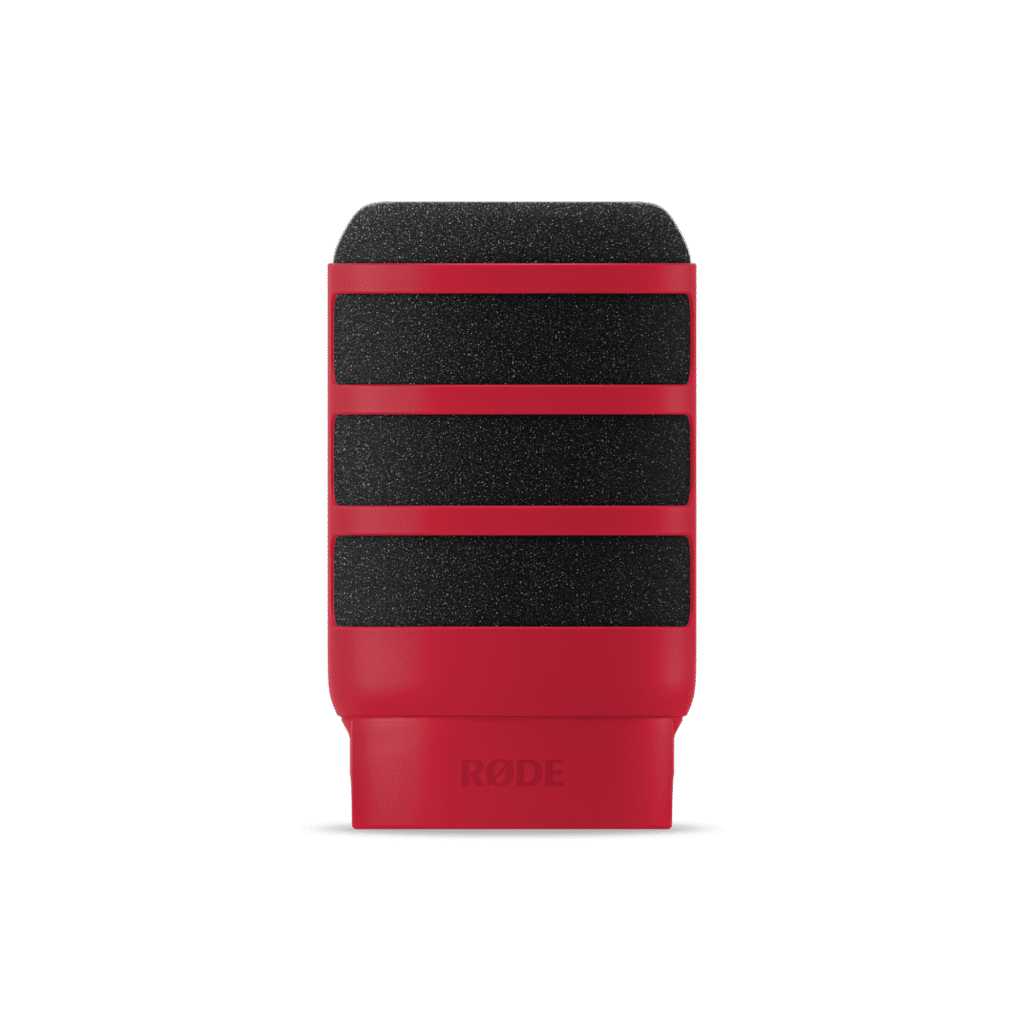 صورة مرشح بوب فايلتر WS14-R أحمر لميكروفون PodMic و PodMic USB من RØDE
